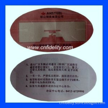 UHF RFID Vehicle Tracking Windshield Tags